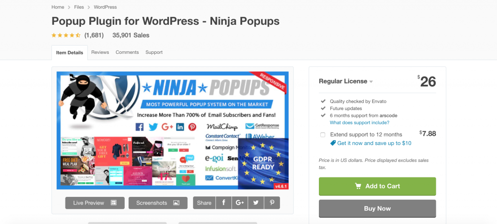 Ninja popup est ideal pour collecter des adresses e-mail