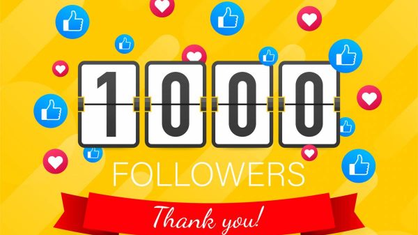 1000 followers instagram